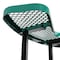 Flash Furniture Creekside Round Outdoor Picnic Table, Green Top/Seat, Black Frame, Mesh Metal Top, 46 in SLF-EMR-46-GN-GG - alternate 4